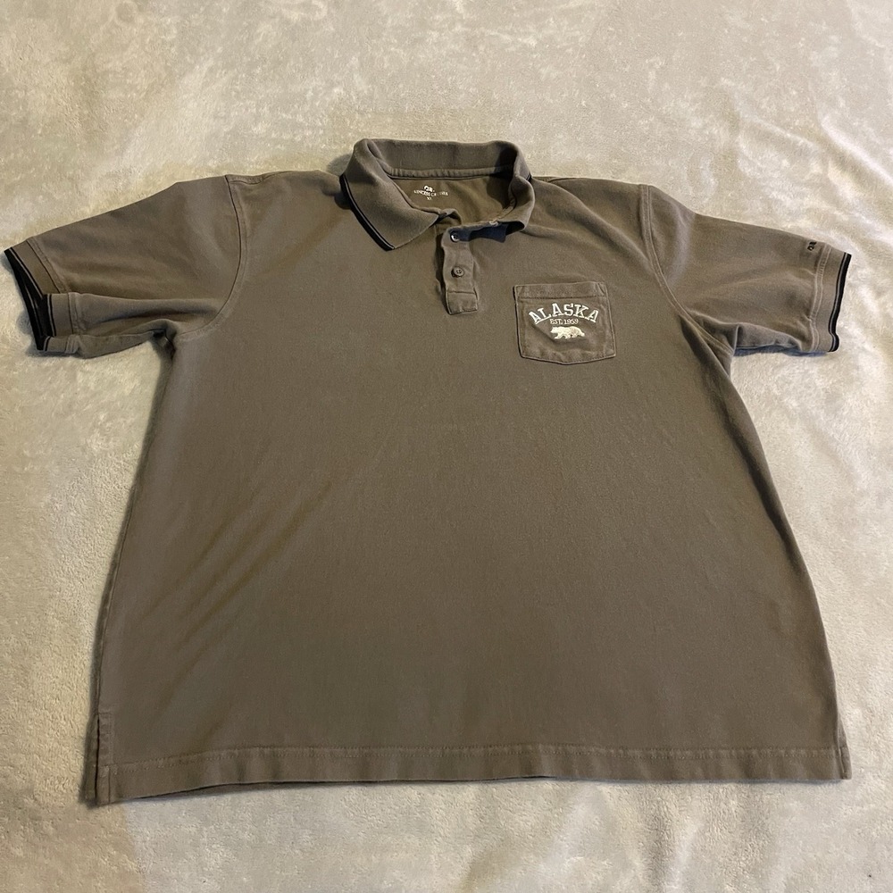 Princess Cruises Shirt Men XL Green Polo Short Sleeve Embroidered Pocket‎ Casual